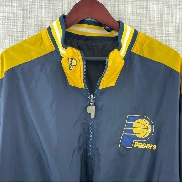 Vintage Pro Player Indiana Pacers Reversible Windbreaker Men's Size M 9594 - Picture 5 of 16